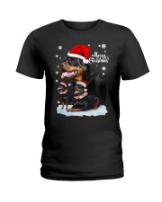 ROTTIE CHRISTMAS Ladies T-Shirt thumbnail
