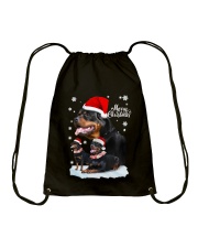 ROTTIE CHRISTMAS Drawstring Bag thumbnail