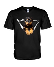 ROTTIES ON SHIRT V-Neck T-Shirt thumbnail