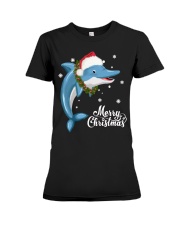 DOLPHIN CHRISTMAS Premium Fit Ladies Tee thumbnail