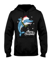 DOLPHIN CHRISTMAS Hooded Sweatshirt thumbnail