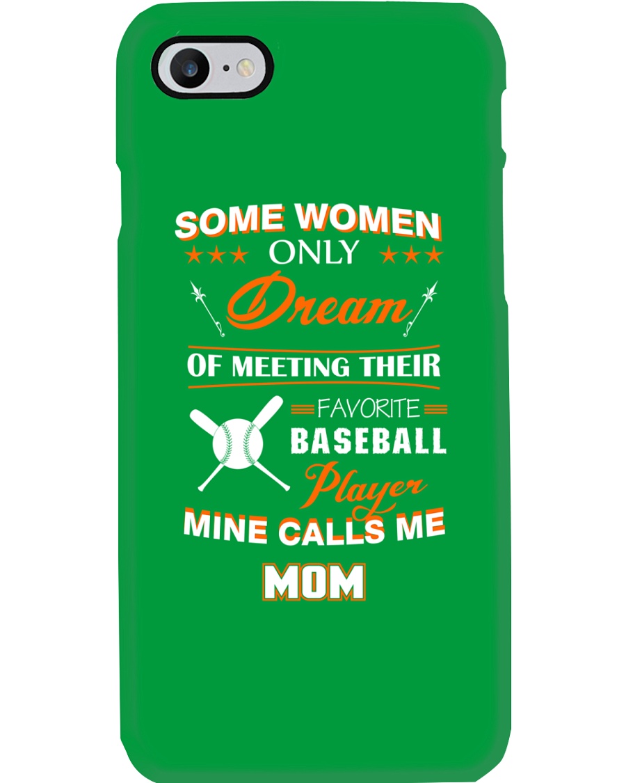 Mine call me mom baseball Phone Case
