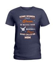 Mine call me mom baseball Ladies T-Shirt front