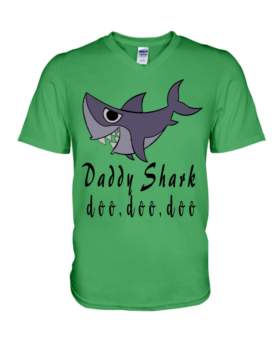 DADDY SHARK V-Neck T-Shirt