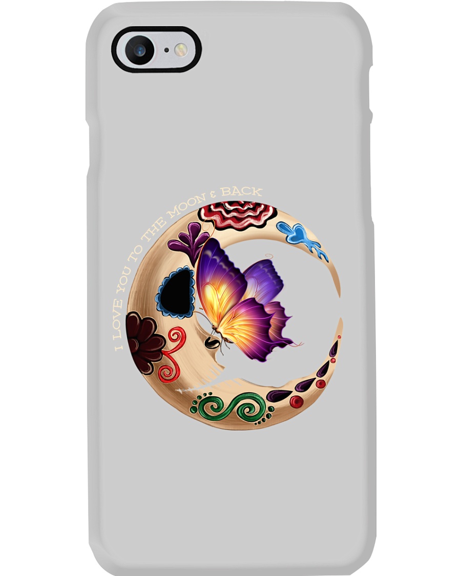 I LOVE BUTTERFLY TO THE MOON AND BACK Phone Case