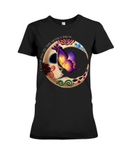 I LOVE BUTTERFLY TO THE MOON AND BACK Premium Fit Ladies Tee thumbnail