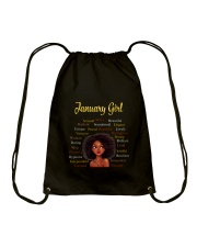 JANUARY GIRL Drawstring Bag thumbnail