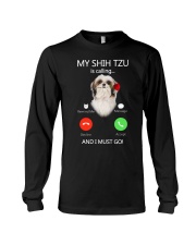 MY SHIH TZU IS CALLING Long Sleeve Tee thumbnail