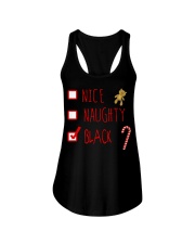 NICE NAUGHTY BLACK Ladies Flowy Tank thumbnail