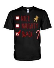 NICE NAUGHTY BLACK V-Neck T-Shirt thumbnail