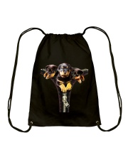 ROTTIES ON SHIRT Drawstring Bag thumbnail