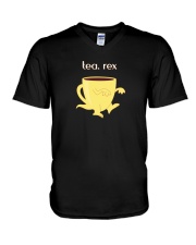 FUNNY TEA REX V-Neck T-Shirt thumbnail