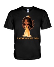 I WOKE UP LIKE THIS V-Neck T-Shirt thumbnail