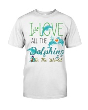 I LOVE DOLPHINS Premium Fit Mens Tee thumbnail