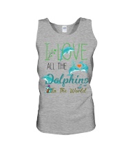 I LOVE DOLPHINS Unisex Tank thumbnail