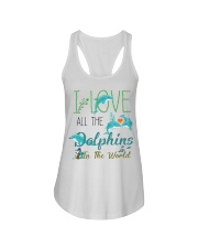 I LOVE DOLPHINS Ladies Flowy Tank thumbnail