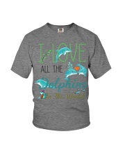 I LOVE DOLPHINS Youth T-Shirt thumbnail