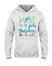 I LOVE DOLPHINS Hooded Sweatshirt thumbnail