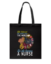 SHE BECAME A NURSE Tote Bag thumbnail