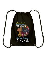 SHE BECAME A NURSE Drawstring Bag thumbnail