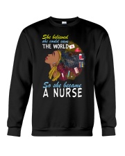 SHE BECAME A NURSE Crewneck Sweatshirt thumbnail