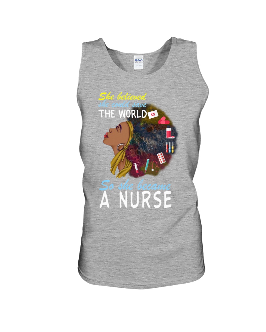 SHE BECAME A NURSE Unisex Tank