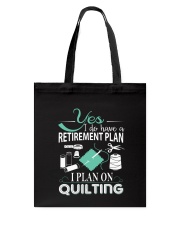 I PLANT ON QUILTING Tote Bag thumbnail