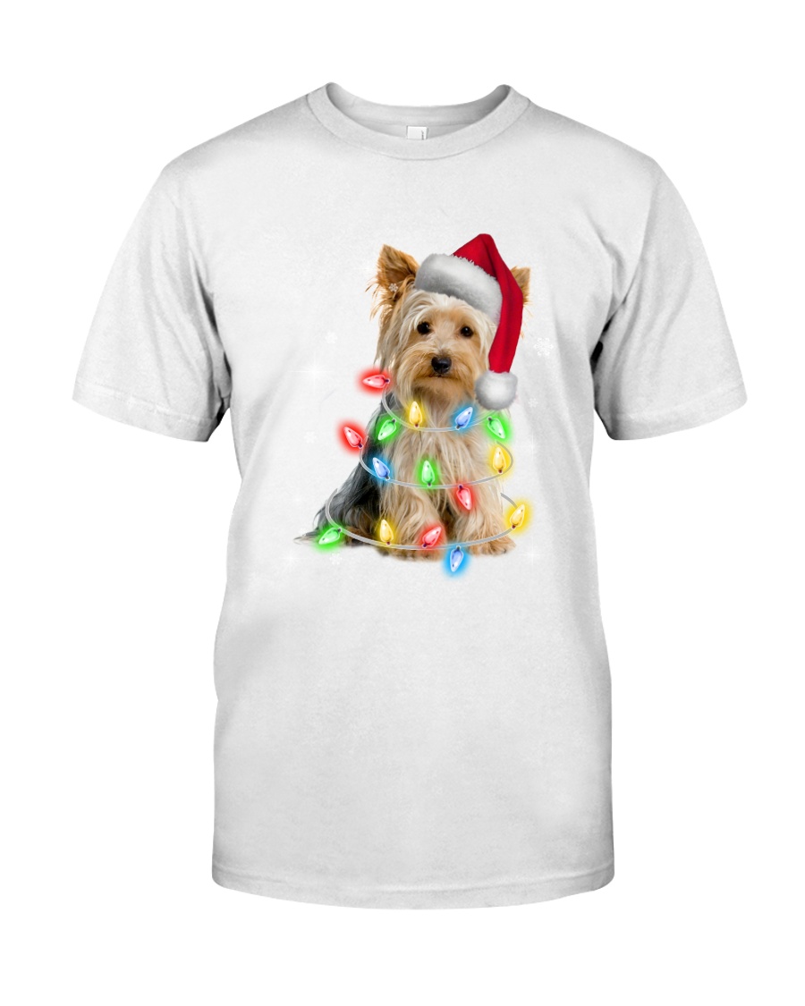 YORKSHIRE TERRIER CHRISTMAS Premium Fit Mens Tee