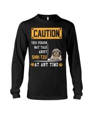 THIS PERSON MAY TALK ABOUT SHIH TZU Long Sleeve Tee thumbnail