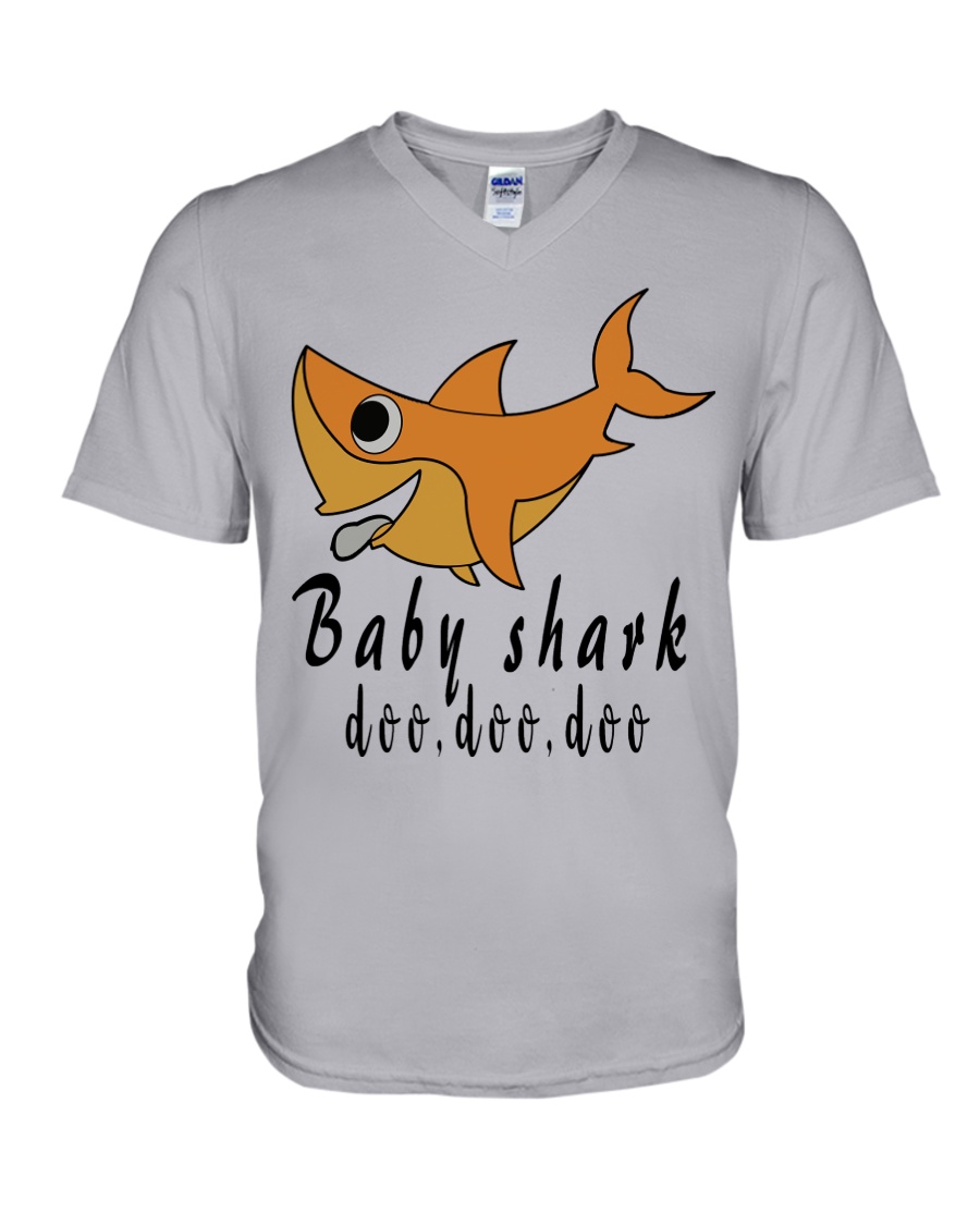 BABY SHARK V-Neck T-Shirt