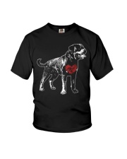 ROTTIE HEART Youth T-Shirt thumbnail