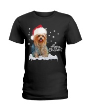YORKSHIRE TERRIER CHRISTMAS Ladies T-Shirt thumbnail