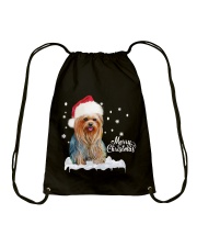 YORKSHIRE TERRIER CHRISTMAS Drawstring Bag thumbnail