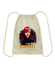 I AM NOT ARROGANT Drawstring Bag thumbnail