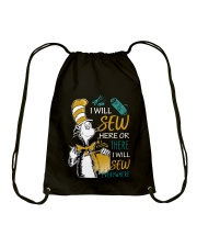 I WILL SEW HERE OR THERE Drawstring Bag thumbnail
