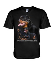 WONDER ROTTIES V-Neck T-Shirt thumbnail
