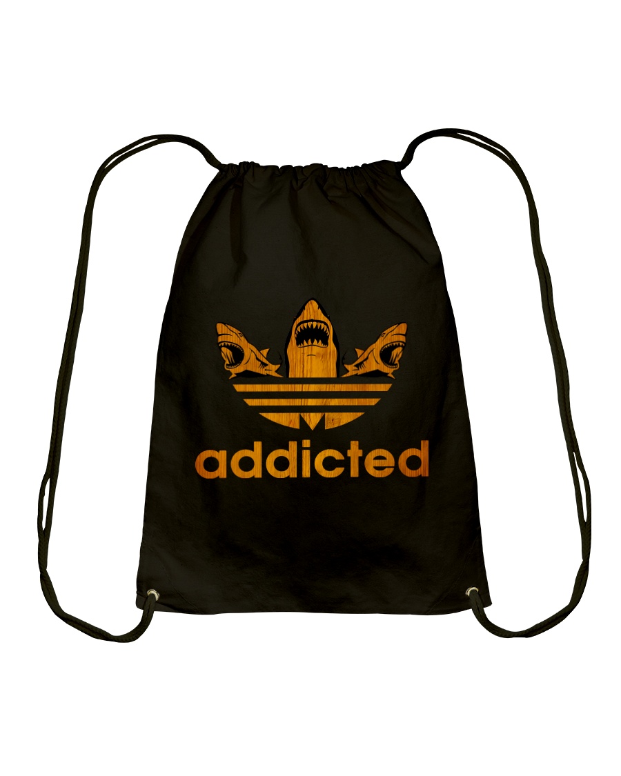 ADDICTED TO SHARK Drawstring Bag