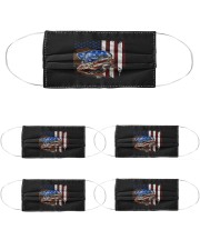 bulldog american flag mask Cloth Face Mask - 5 Pack front