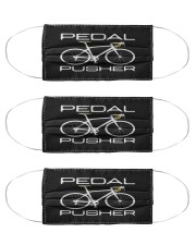 pedal pusher cycling cyclist mask Cloth Face Mask - 3 Pack front