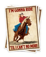 Im Gonna Ride Til I Cant No More 2 Sticker - 4 pack (Vertical) front