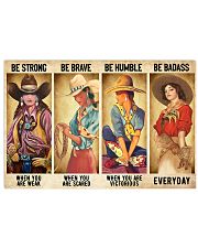 Cowgirl Be Strong Be Brave Be Humble Horse 1 Horizontal Poster tile