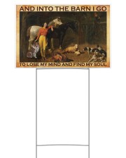 And Into The Barn I Go 18 Yard Signs tile