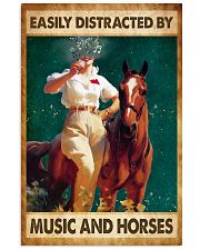 Easily Distracted By Music And Horses 24x36 Poster front