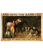 And In To The Barn Horizontal Poster tile