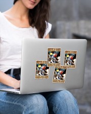 Give A Girl The Right Shoes 02 Sticker - 4 pack (Vertical) aos-sticker-4-pack-vertical-lifestyle-front-15