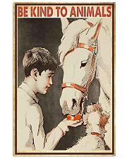 Be Kind To Animals Horse Poster 24x36 Poster front