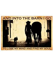 And Into The Barn I Go 26 Horizontal Poster tile