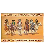 You Don't Stop Riding 01 Horizontal Poster tile