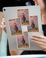 And She Lived Happily Ever After 2 Sticker - 4 pack (Vertical) aos-sticker-4-pack-vertical-lifestyle-front-11