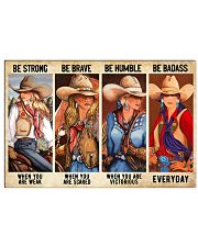 Be Strong Be Brave Cowgirl Horizontal Poster tile